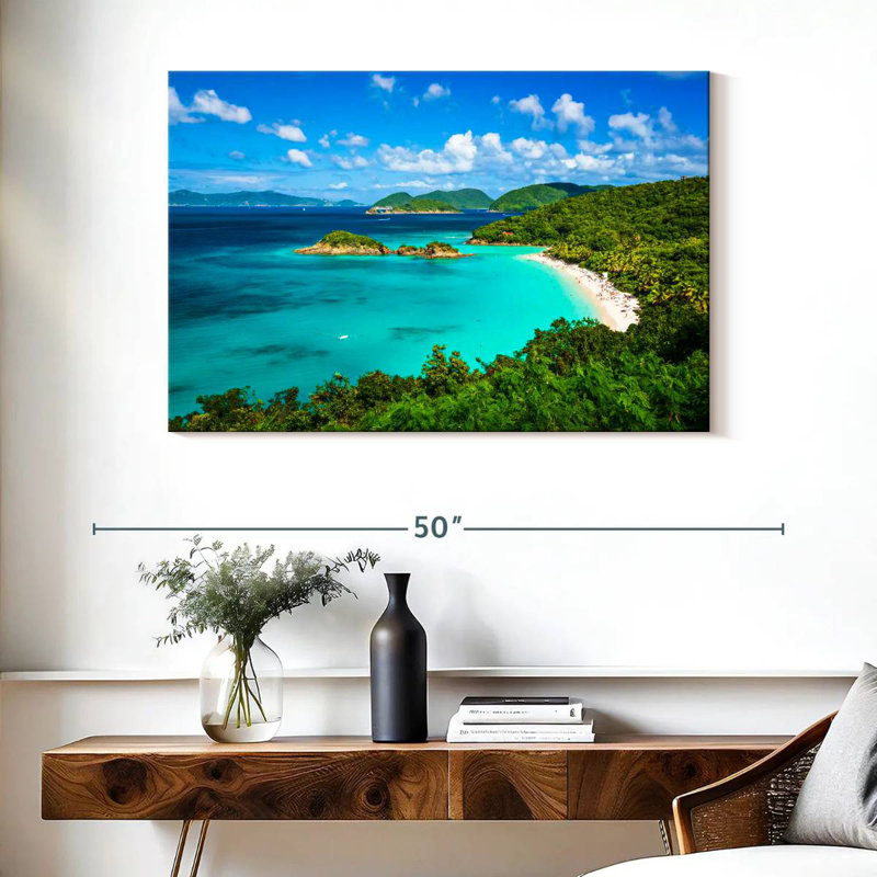 Gillard Trunk Bay Seascape, H 26 po x l 39 po