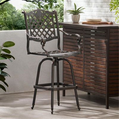 TABOURET DE BAR EN FONTE D'ALUMINUM