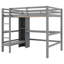 Lit mezzanine avec tablettes et bureau-719522488