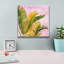  «Pink & Palms 1» par Grace Popp, art mural sur toile, 12 po x 12 po