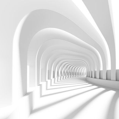 Tunnel by Maxkrasnov - Wrapped Canvas Print