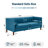 77'' Wide Velvet Tufted Square Arm Standard Sofa-456119288