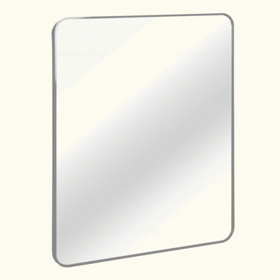 Large Rectangular Bathroom Wall Mirror With Shatterproof Film And Anti-Rust Frame For Modern Decor