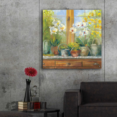 " Gardeners Table Orchids " by Carol Rowan