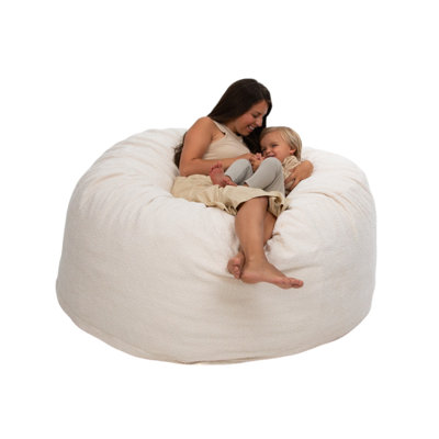  | 5 ft Bean Bag Chair Replacement Cover Only | Removable Washable | Cover Only