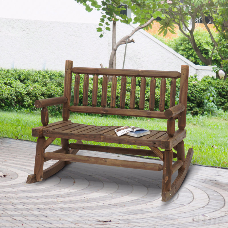 Chaise berçante pour 2 personnes, Brun