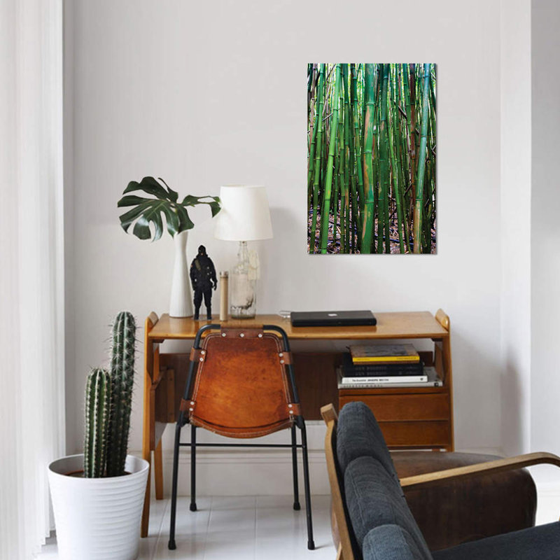« bambou trees, maui, hawaii, usa iii », reproduction de photo sur toile, H 18 po x l 12 po x P 1,5 po, Toile tendue