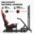 Anman Sim Racing Cockpit TV Stand & Seat Fit Logitech G920 Thrustmaster Xbox, Not Include Steering wheel & Wheels & Pedals and Shifter Handbrake