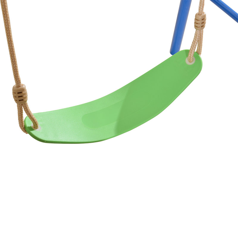 12FT Green Outdoor Trampoline with Slide, Swings, and Basketball Hoop