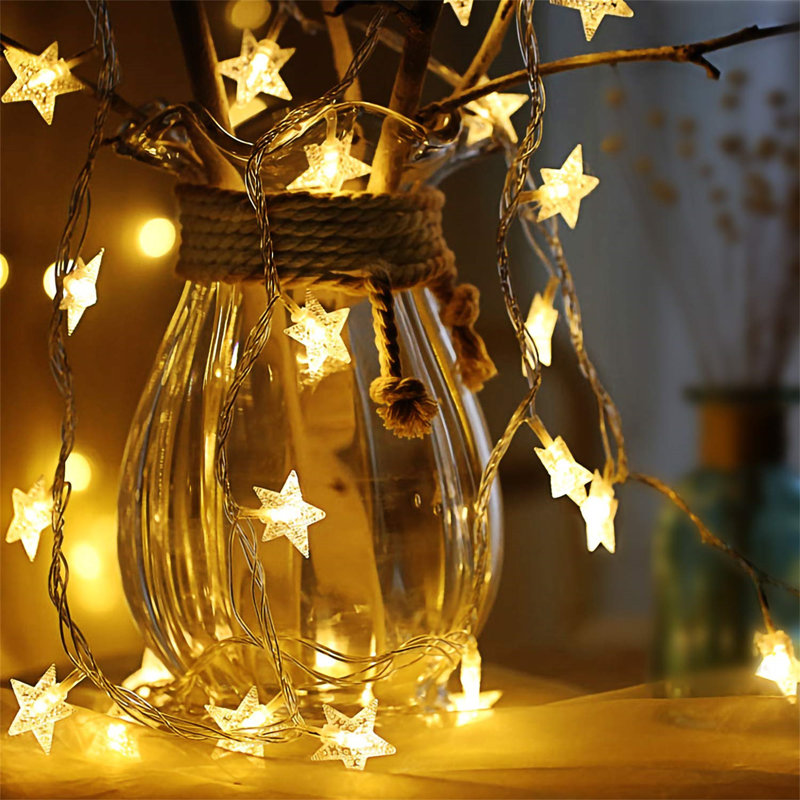 Alzahra 600cm LED Battery Powered 40 - Bulb Fairy String Light