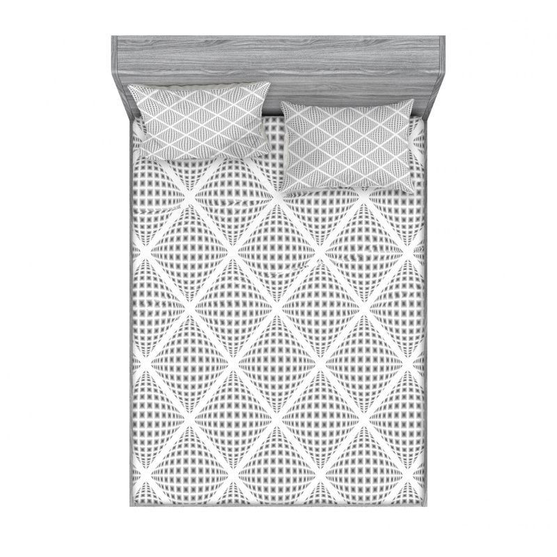 Microfiber Geometric, Queen Pillowcase