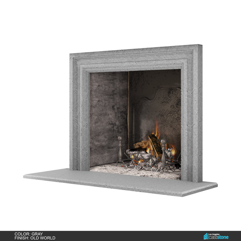 Monterey Fireplace Surround, Old World Gray