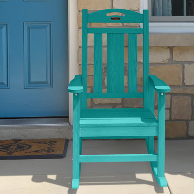 HDPE Rocking Adirondack Chair Rocking Fire Pit Chairs Patio Rocker Chair