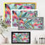 Fleurs tropicales rétro VI - Impression sur toile-59915661-59915662