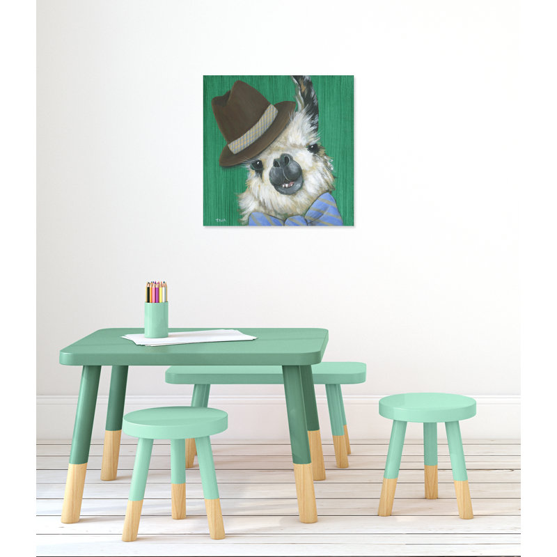 Art sur toile llama, H 24 po x l 24 po x P 1,5 po