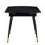 Tables de salle à manger extensibles (table seulement, sans chaises, avec plateau et pieds), table de cuisine moderne en bois aggloméré noir