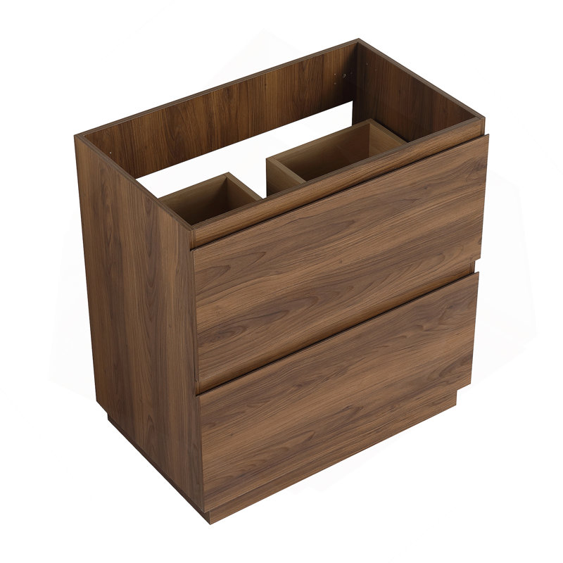 Meuble-lavabo de 30 po sans lavabo supérieur, Brun