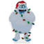 Bumble Wrapped In Lights Double Sided Christmas Window Cling Decoration