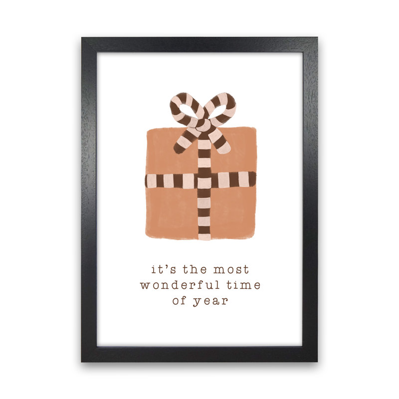 Most Wonderful Time Of Year - Print, Black Framed, 46cm H x 34cm W x 3cm D