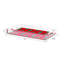 Gem Emeralds Red Acrylic Rectangle Decorative Tray-385035573