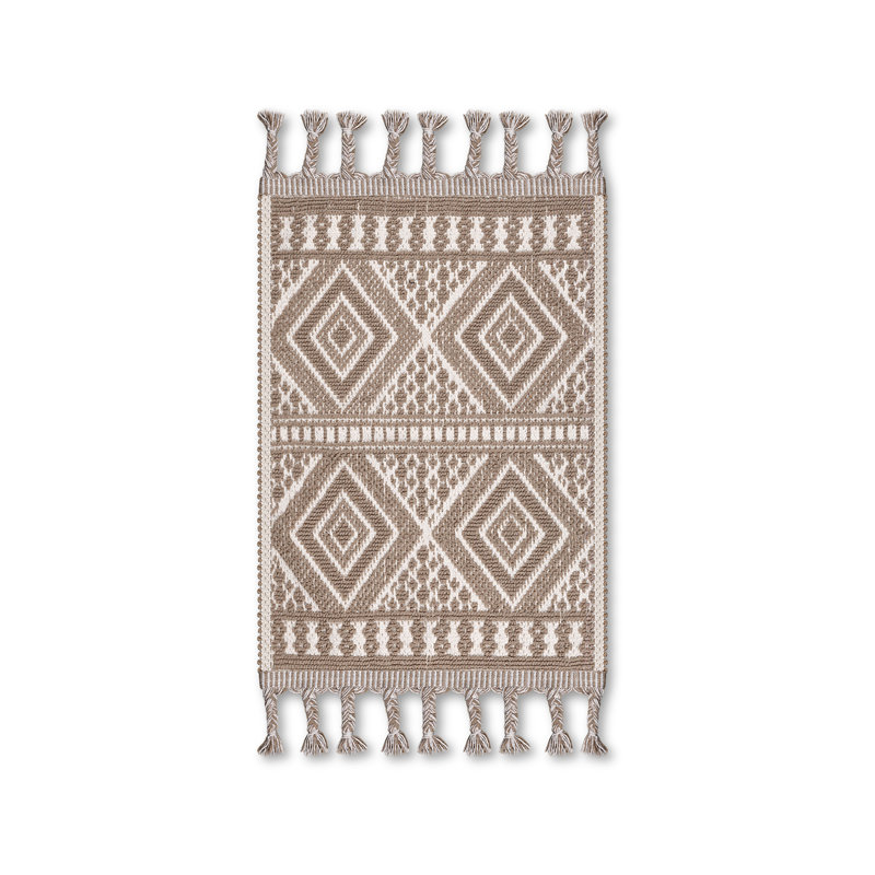 Ilana Cotton Bath Rug, Beige
