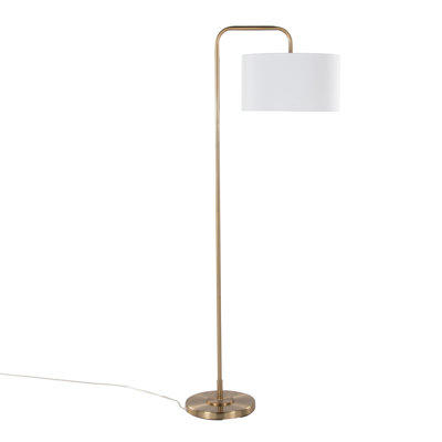 Lampe sur pied contemporaine en métal