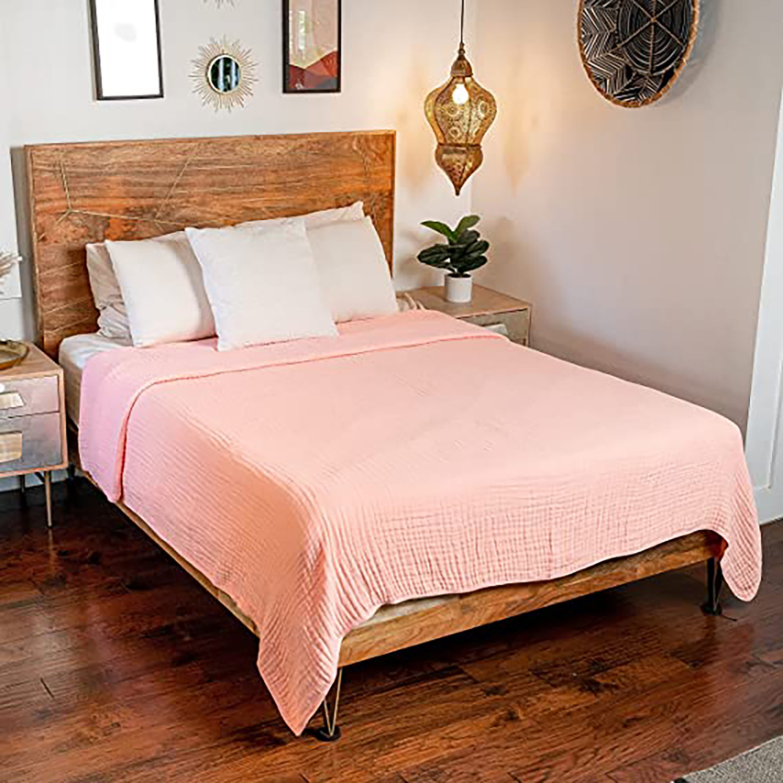 Karlina Muslin Blanket, Twin, Mauve