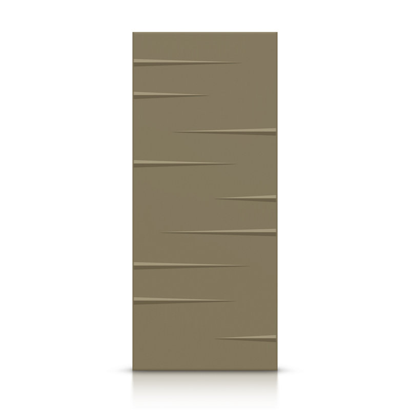 Porte standard à panneaux en bois, Vert olive, 30 po x 80 po