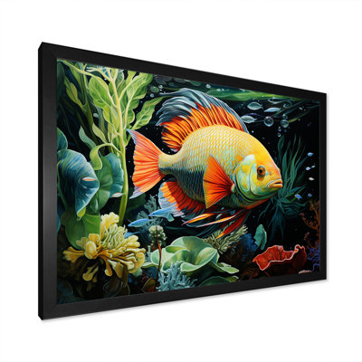 Poissons sous l'eau au pays des merveilles - poisson, art mural