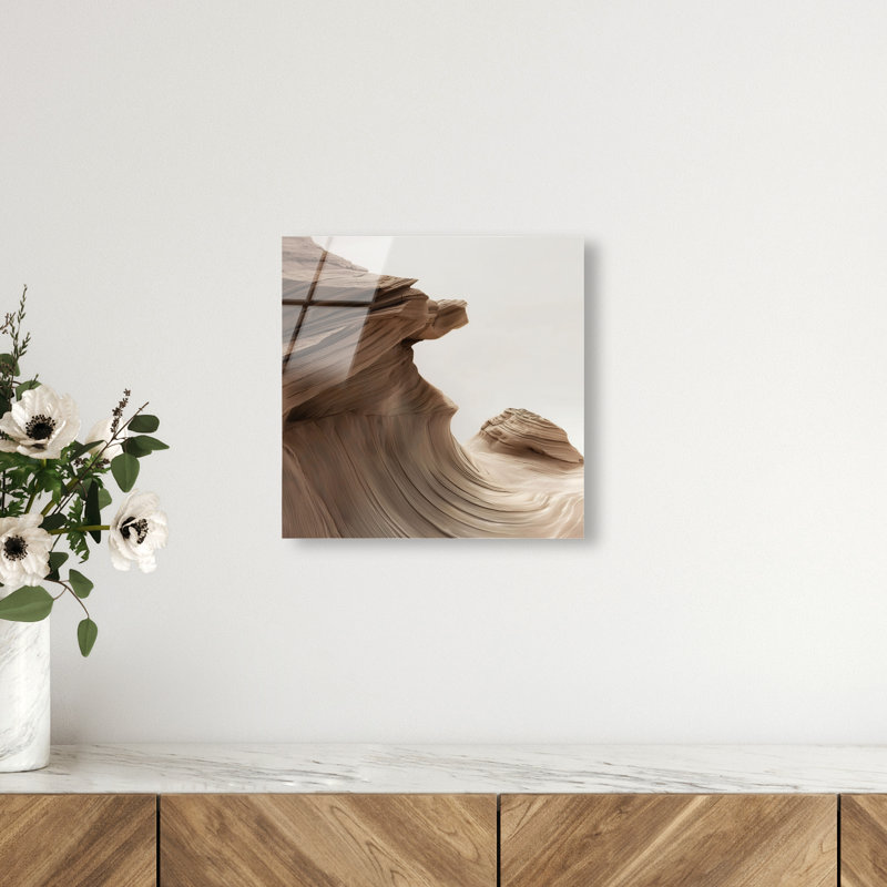 Stoic Sandstone II Print by Oliver Gal, 12"H x 12"W, High-Gloss Acrylic Print