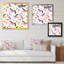 Flamant rose sur fond blanc I - Peinture sur toile-67417785-67417786