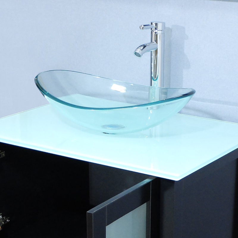 Ensemble de meuble-lavabo simple 30 po Khaqan, Noir