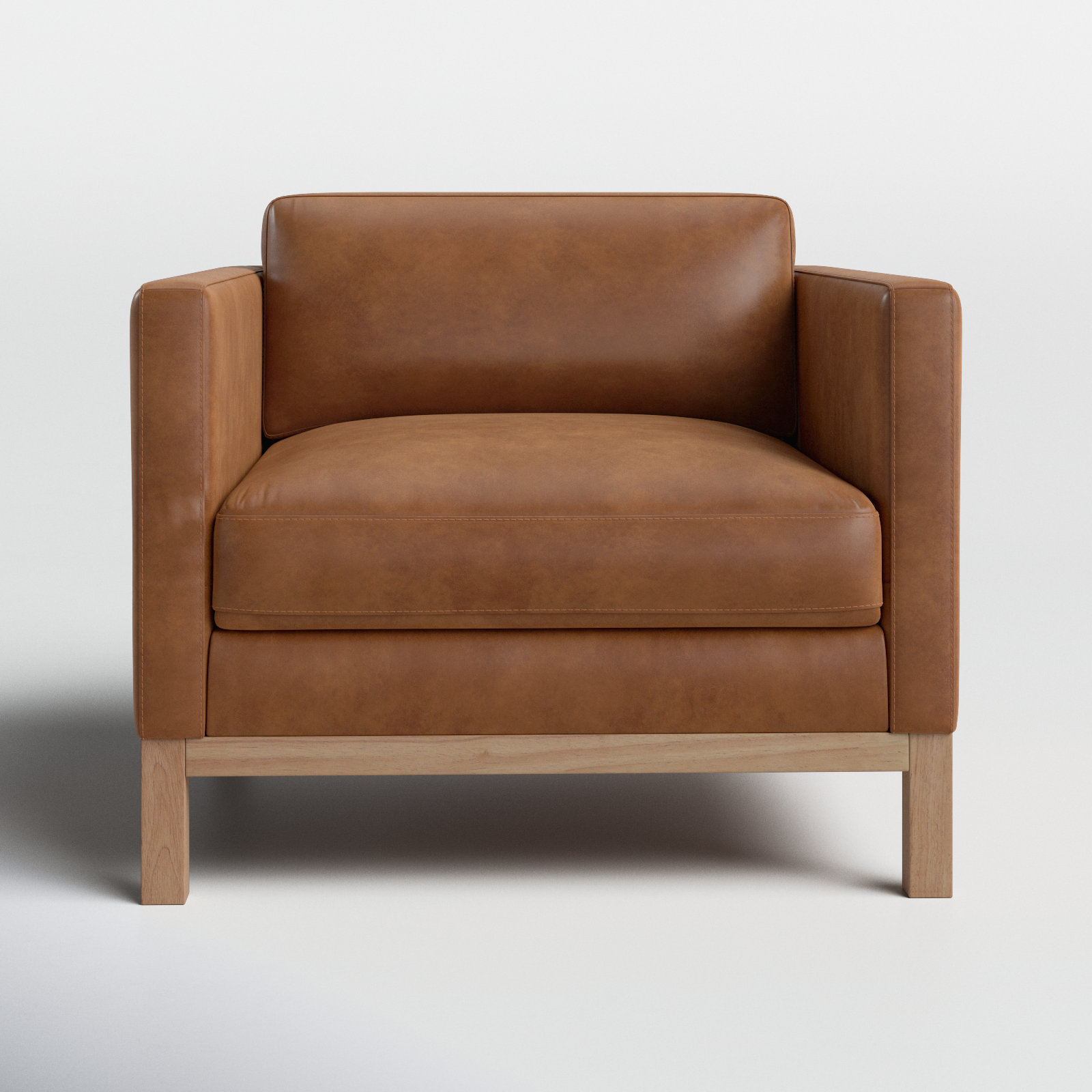 Joss & Main Nels Leather Club Chair & Reviews | Wayfair
