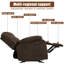 Fauteuil inclinable de cinéma maison en chenille de 79,9 po de largeur-705195039