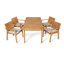 Ensemble de table de patio en bois d'acacia-286336141-286336138