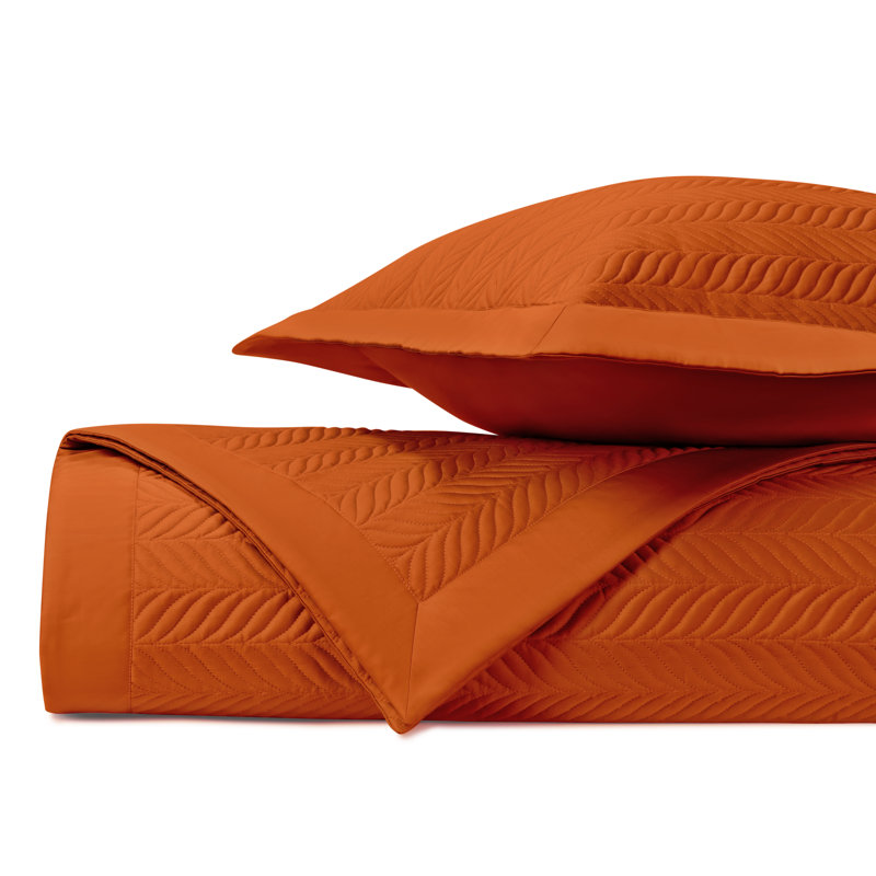 Egyptian Certified Cotton Coverlet Set, King Coverlet + 2 King Shams, Clementine