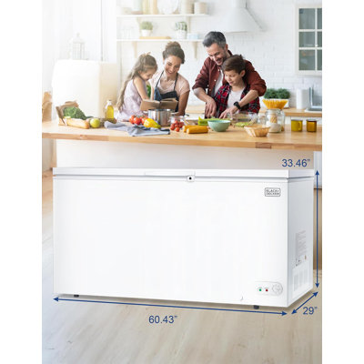 BLACK+DECKER 16.2 Cu. Ft. Chest Freezer, Deep Freezer with Top Opening, Freezer Chest with 2 Removable Storage Baskets, Mechanical Temperature Control on Fridge.com