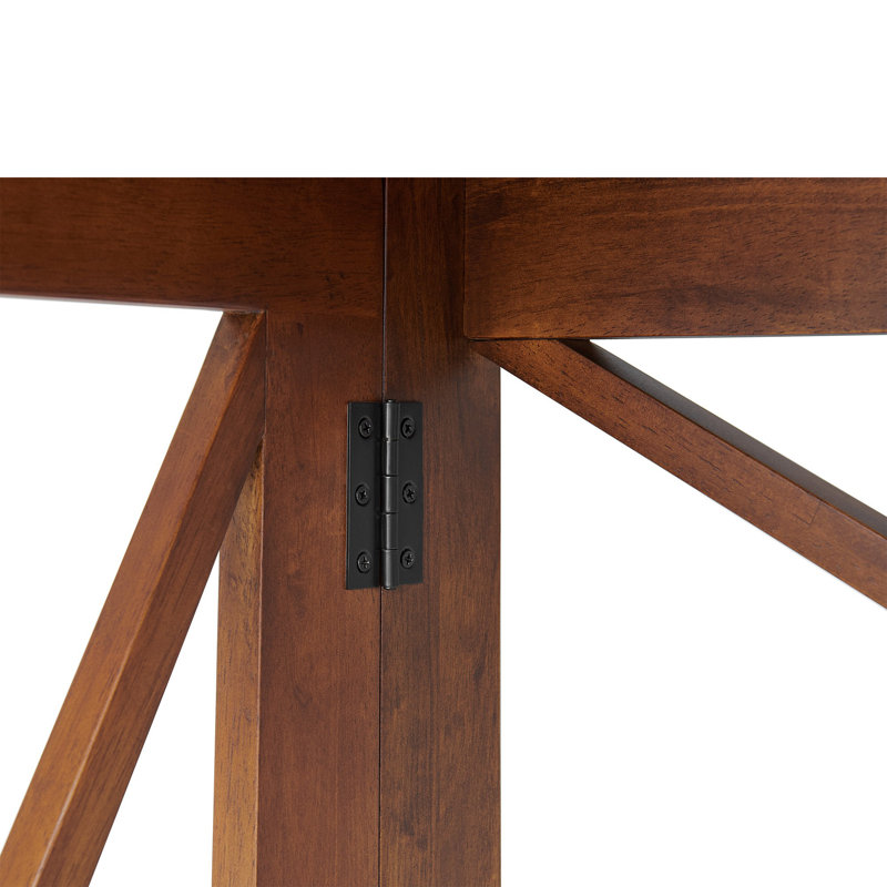 Stakmore Folding Wood/steel Desk With Power Block, Frame, Brown