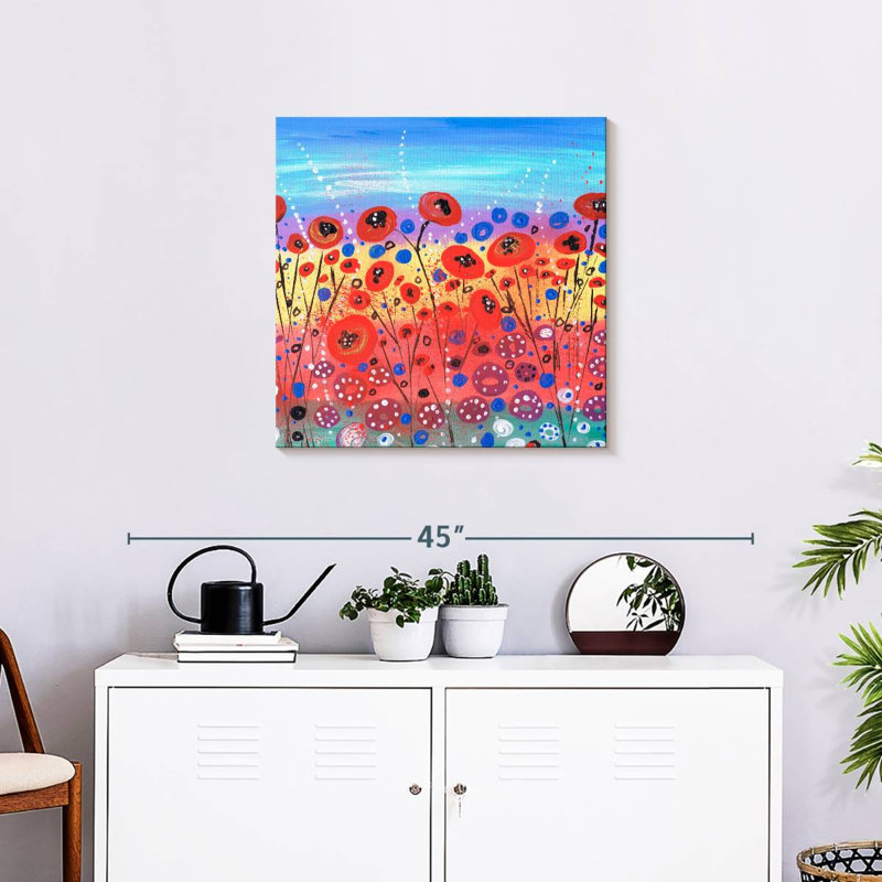Floraison en été, H 24 po x l 24 po
