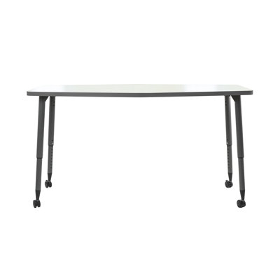 Table d'activité hexagonale 34 po x 60 po avec pattes effilées réglables Adapte