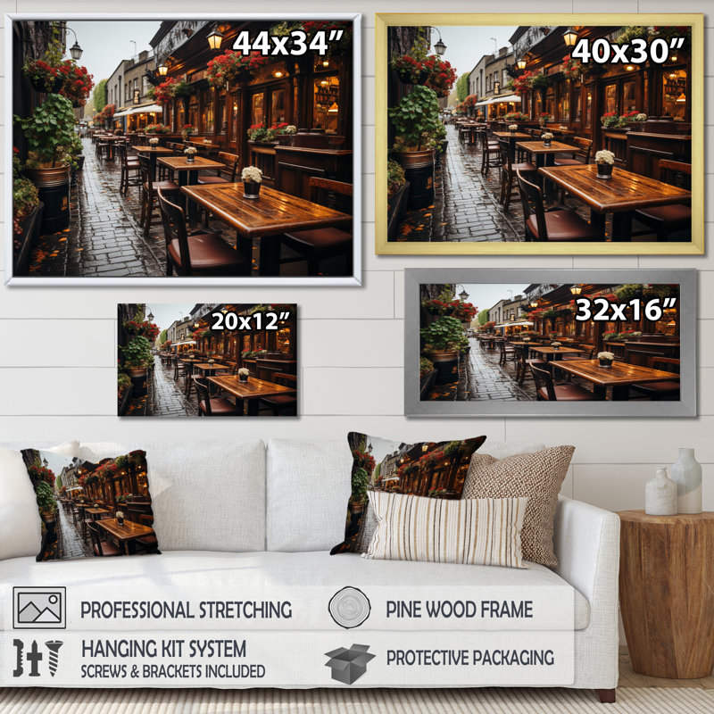 Irlande Irlande Traditions I - décoration murale Irlande, H 16 po x l 32 po x P 1 po, Cadre flottant noir