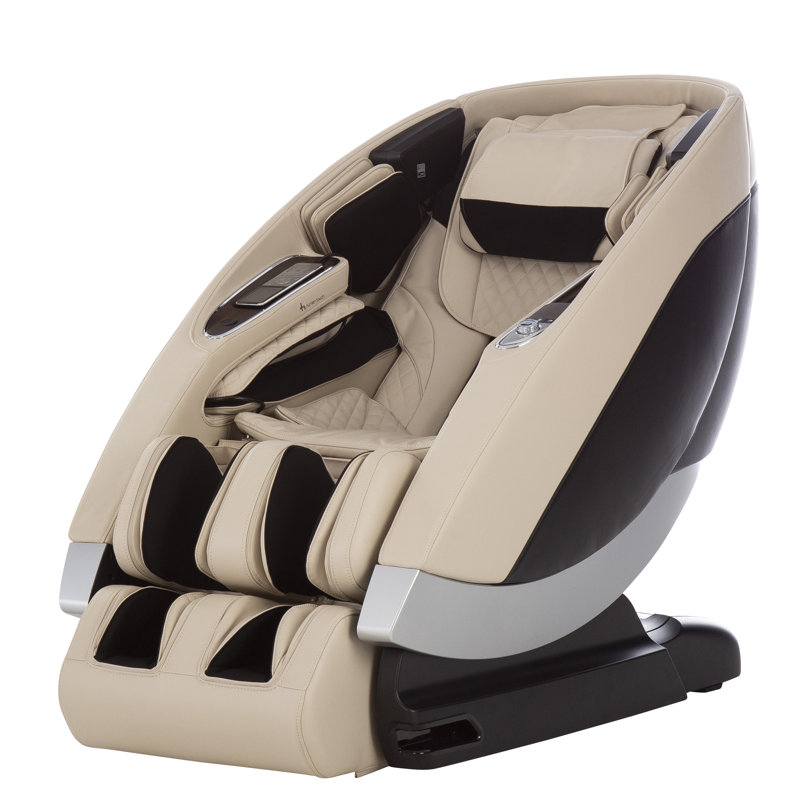 Fauteuil de massage Super Novo, Similicuir crème