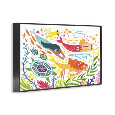 «Underwateraigning Mermaids», art de la giclée encadrée par Irene Chan