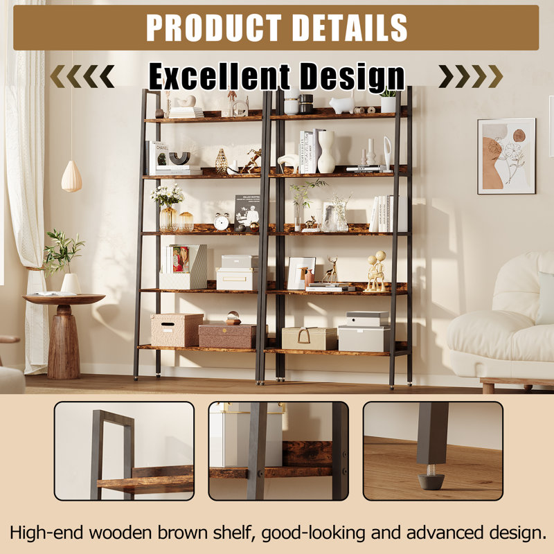 168.7cm H x 80.1cm W Standard Bookcase