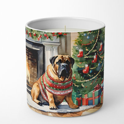 Christmas Tree Scented Tumbler Candle with Ceramic Holder
