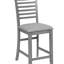 Ensemble de table de salle à manger 5 pièces à hauteur de comptoir, table carrée en bois avec 4 chaises rembourrées pour petits espaces, design élégant et peu encombrant