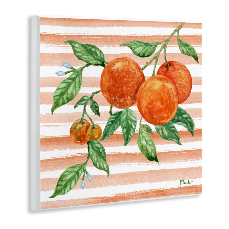 Plaque murale vigne orange vif vif, design par Paul Brent