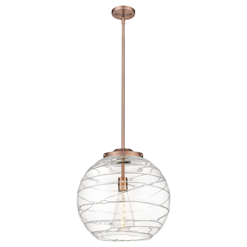 Cindi 1 - Light Single Pendant, Antique Copper