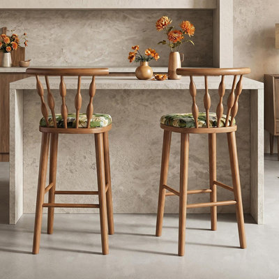 Walnut Windsor side Chair(Set of 2)