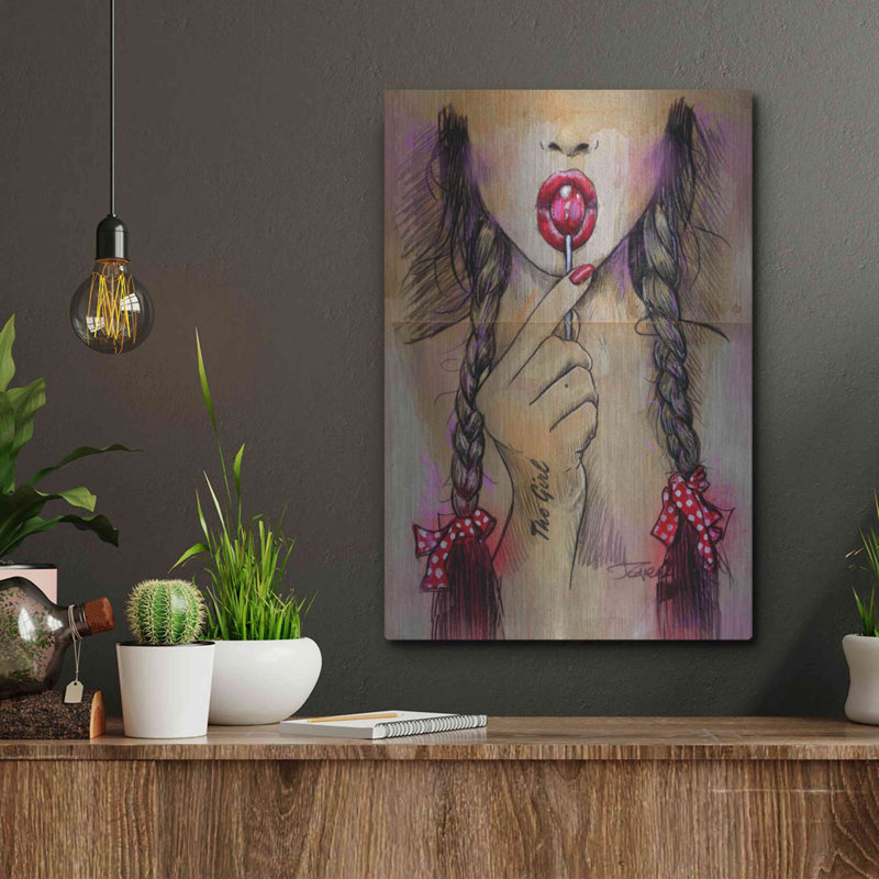 «Raspberry» par Loui Jover, H 16 po x l 12 po